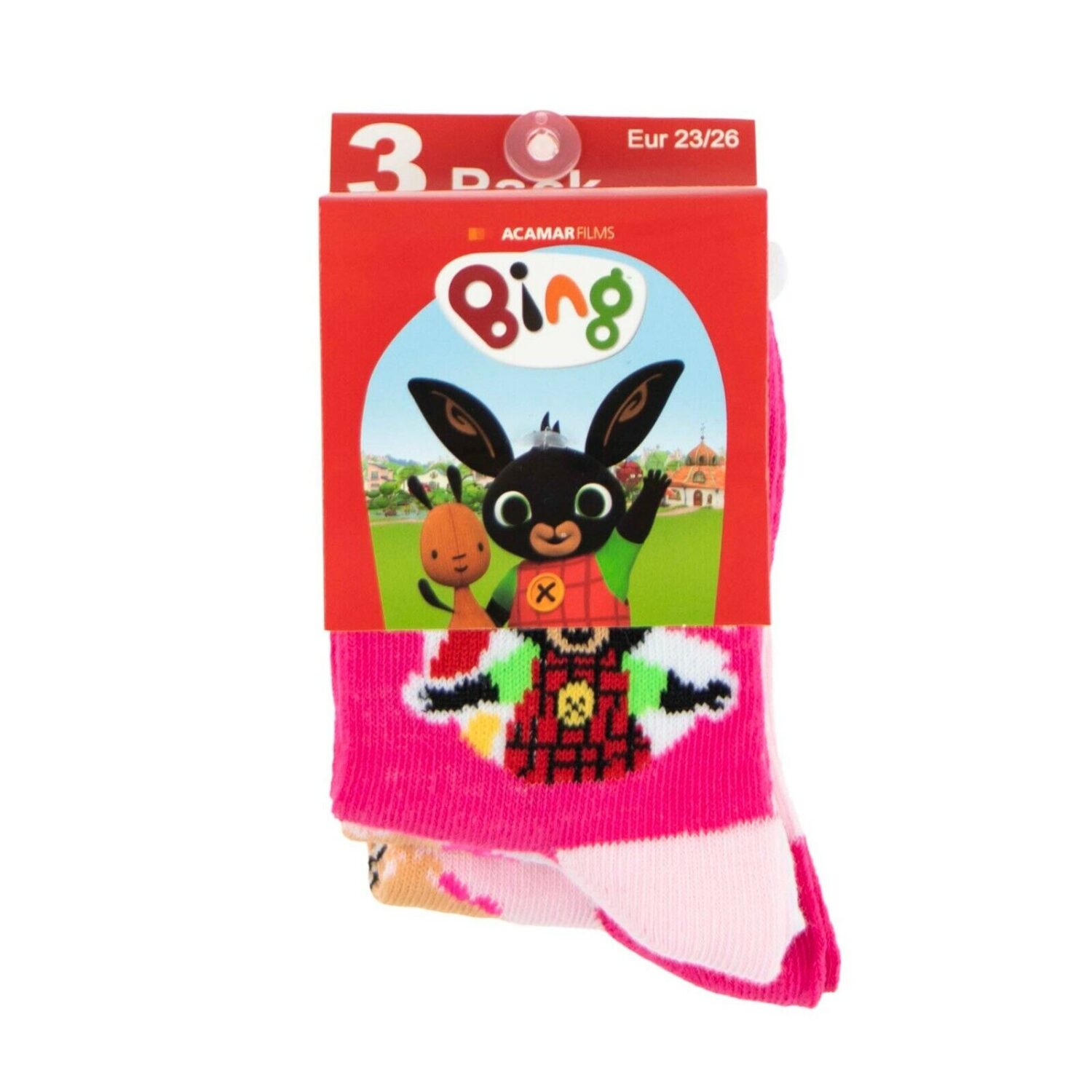 Bing Bunny Pink Socks- Ten Tiny Toes Socks