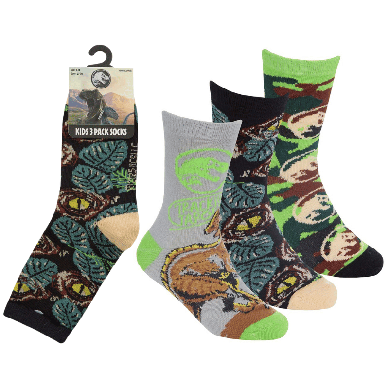 Jurassic World Dinosaur Socks - Ten Tiny Toes Socks