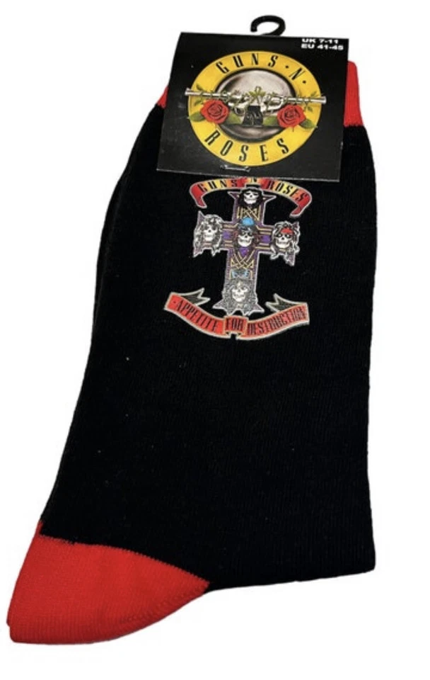Guns N Roses Appetite Socks- Ten Tiny toes Socks
