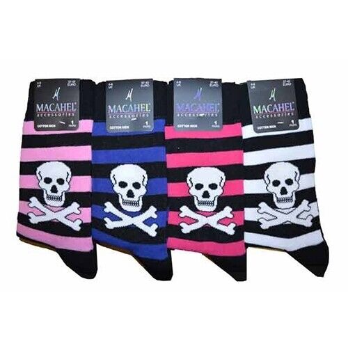 Ladies Skull and Crossbone Socks- Ten Tiny Toes Socks