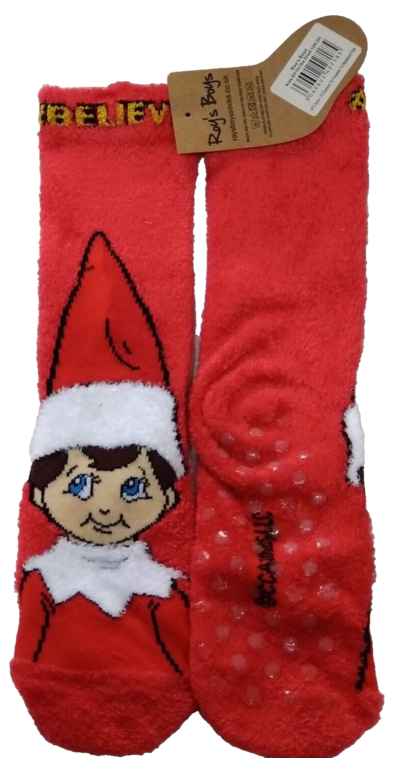 Elf on the top shelf slipper socks