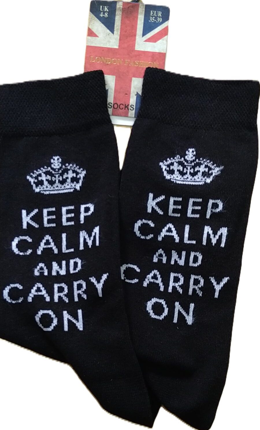 Keep Calm and Carry On Socks- Ten Tiny Toes Socks