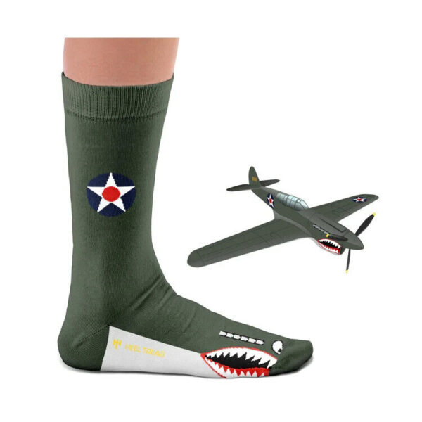 P-40 Warhawk Plane Socks- Ten Tiny Toes Socks