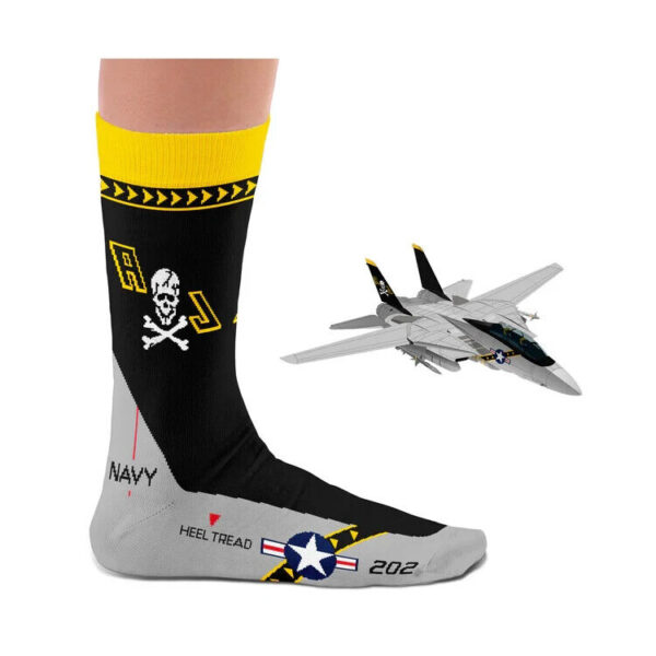 F-14 Tomcat Jolly Rogers Socks - Ten TIny Toes Socks