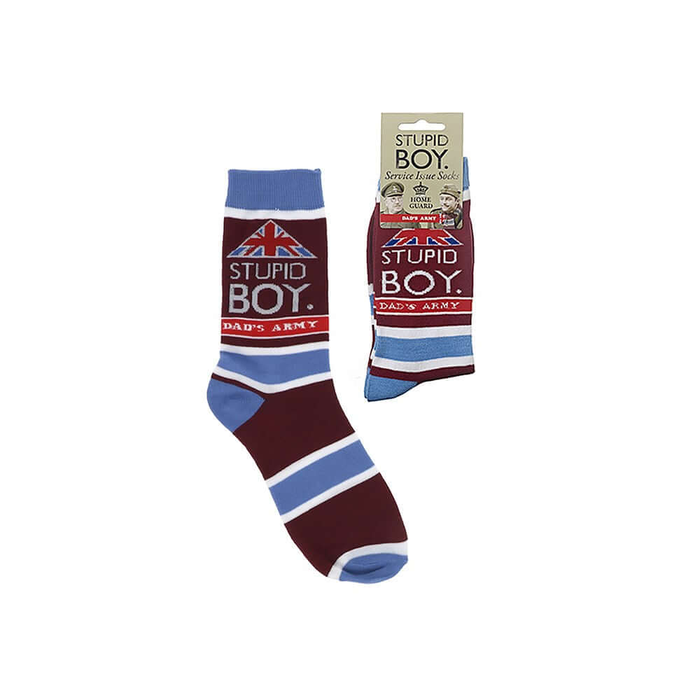 Dads Army Stupid Boy socks - Ten Tiny Toes Socks