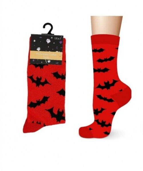Halloween Socks Ladies Bats - Ten Tiny Toes Socks