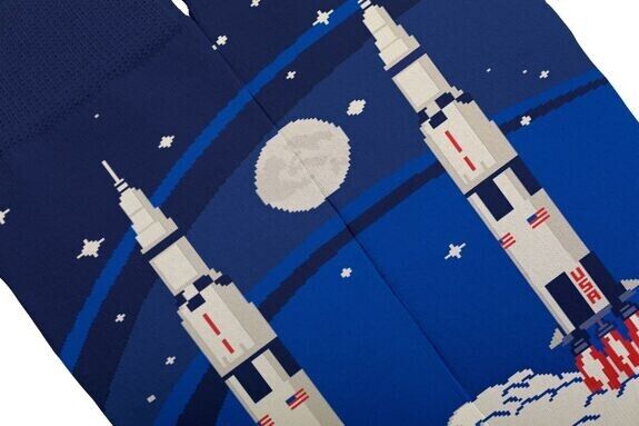 NASA Saturn V Rocket Socks - Ten Tiny Toes Socks