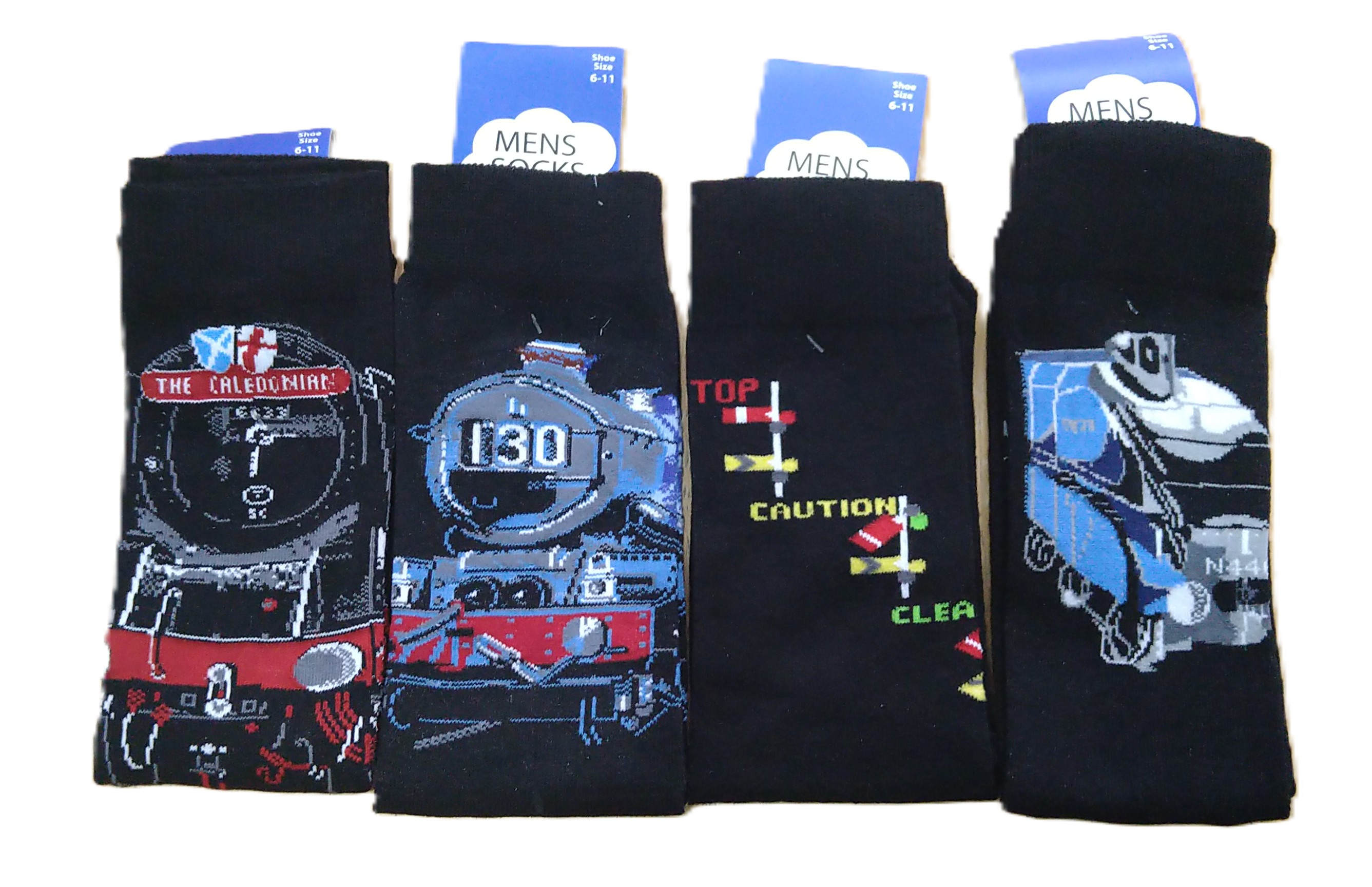 Steam Train Socks 4 Pack - Ten Tiny Toes Socks