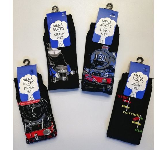 Steam Train Socks 4 Pack - Ten Tiny Toes Socks