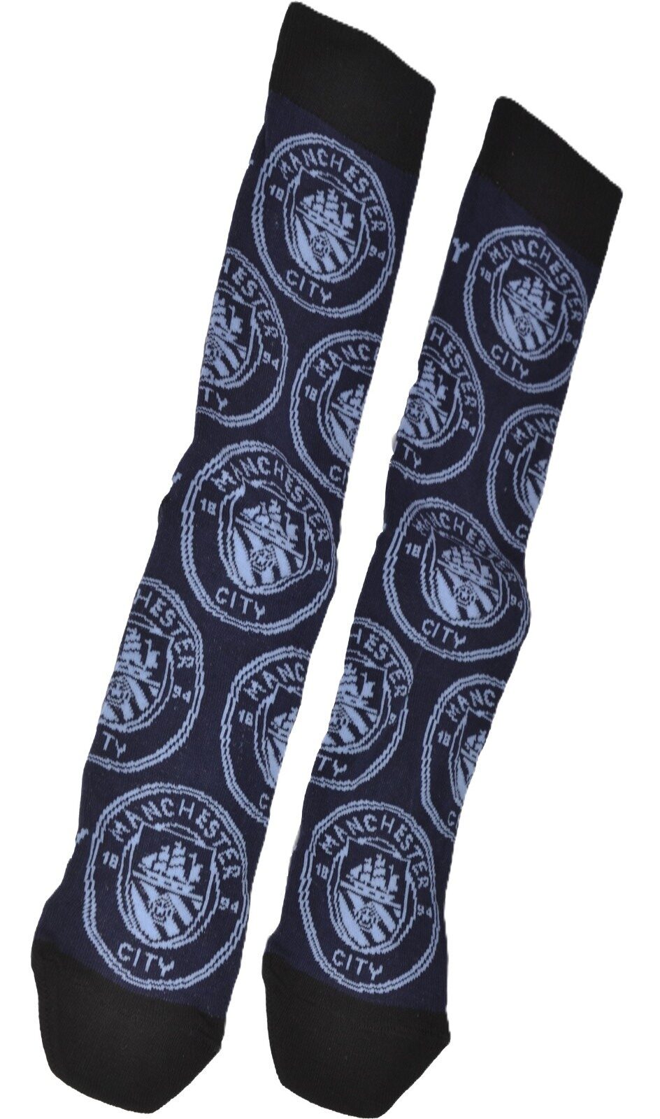 Manchester City Multi Crest Socks Ten Tiny Toes Socks