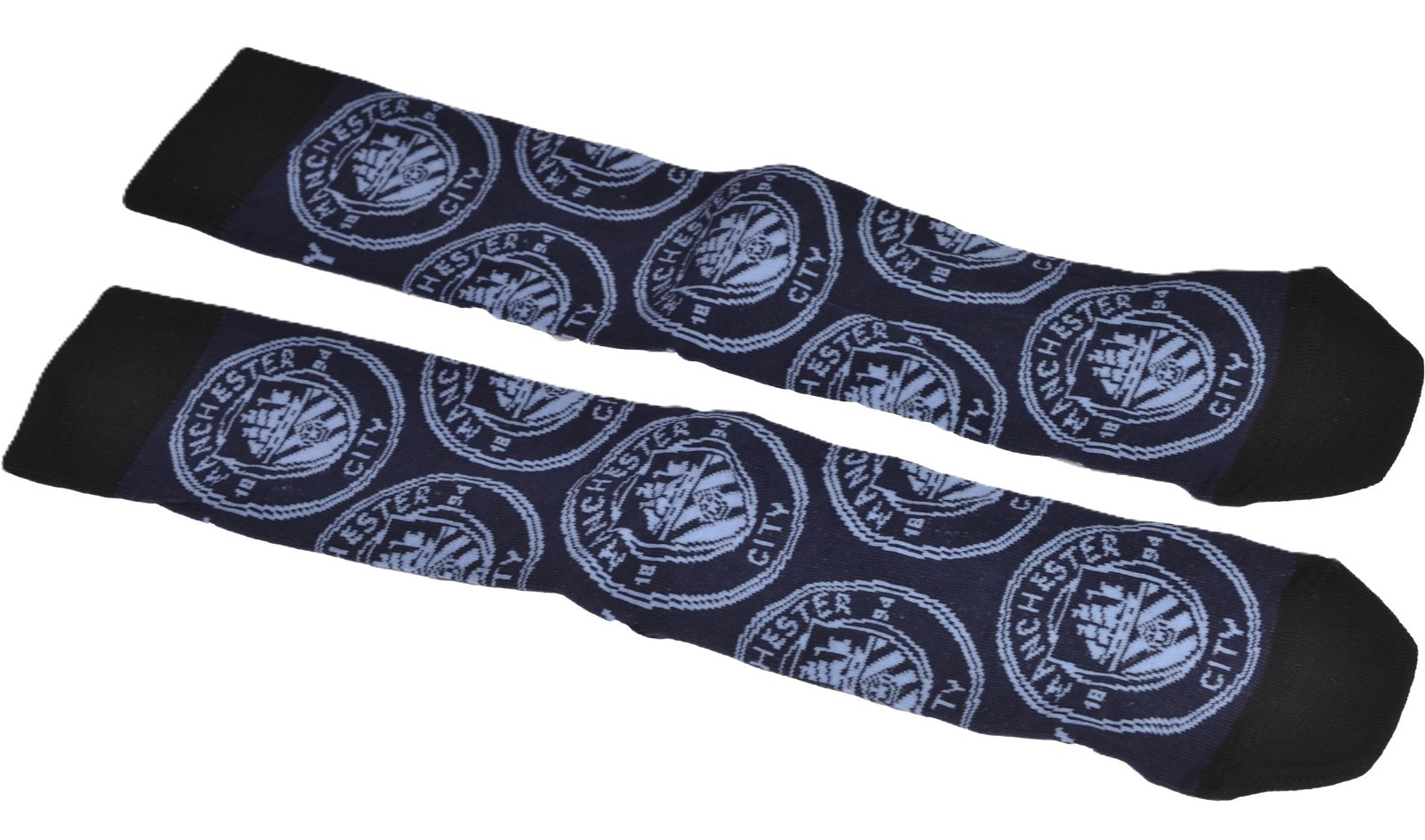 Manchester City Multi Crest Socks Ten Tiny Toes Socks