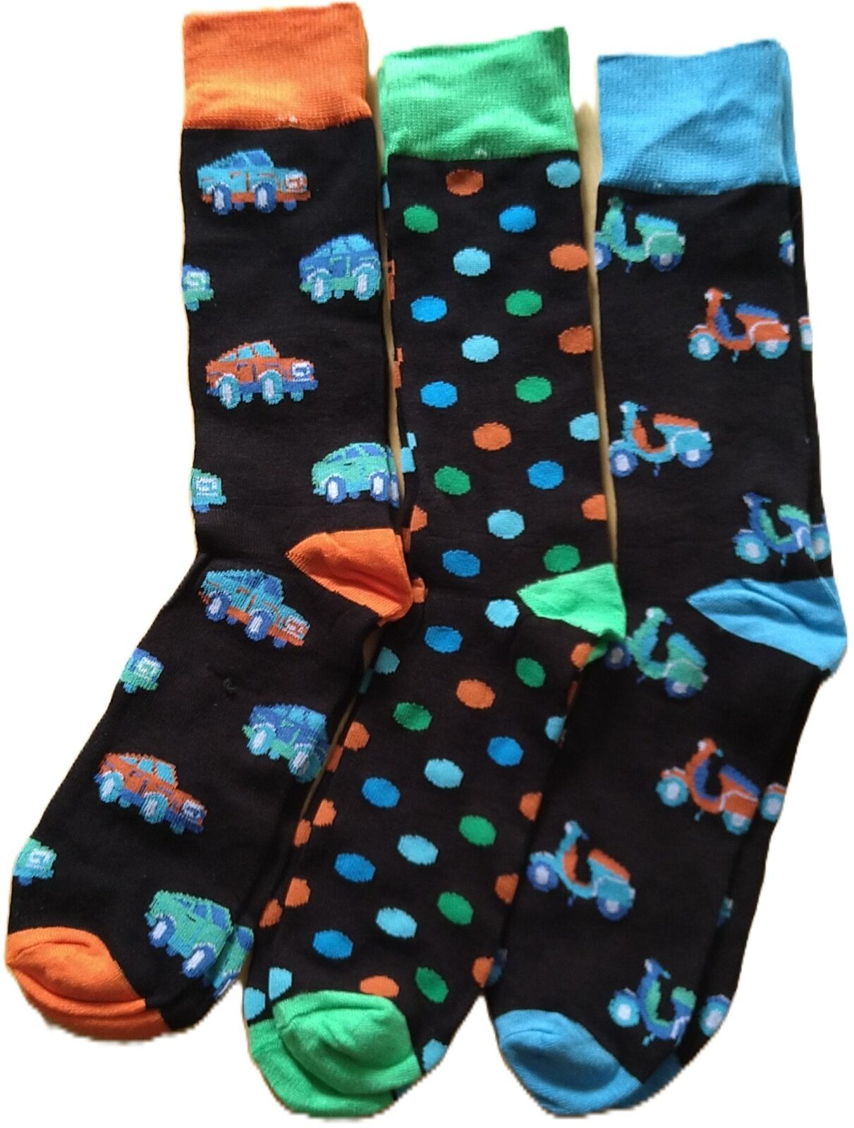 mens pizza cars socks - Ten Tiny Toes Socks