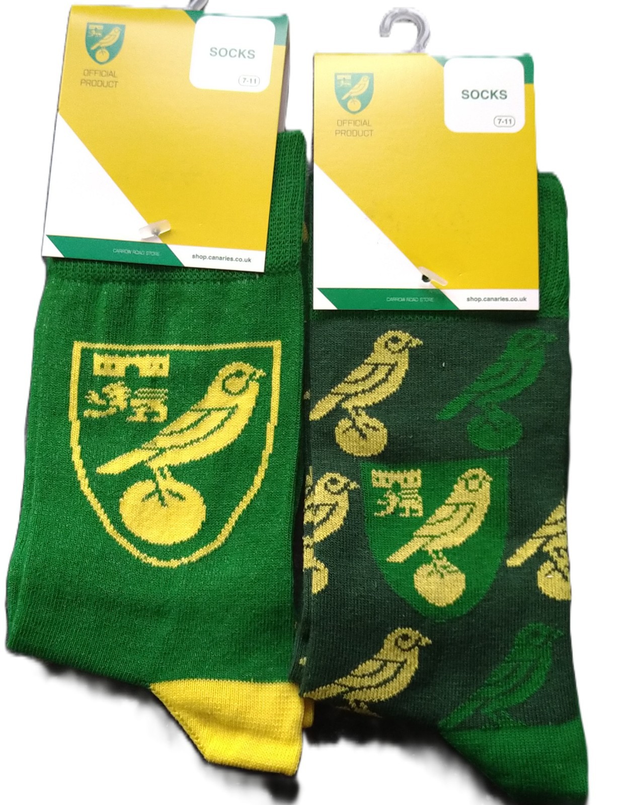 Norwich FC Socks - Ten Tiny Toes Socks
