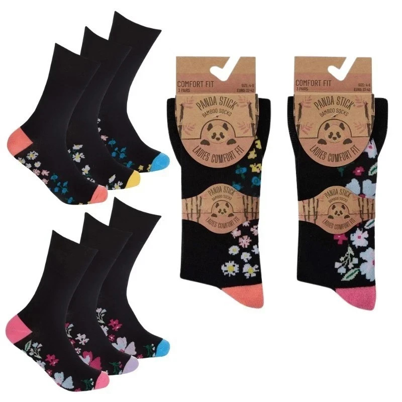 Ladies Bamboo Socks 3 Pack - Ten Tiny Tiny Toes