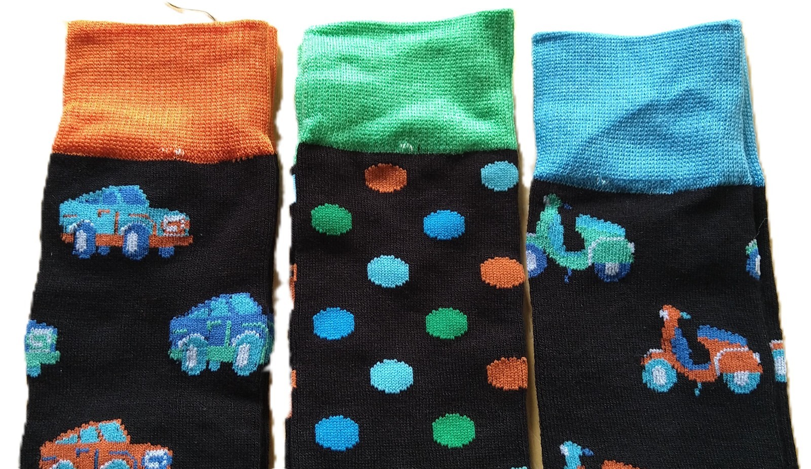 mens pizza cars socks - Ten Tiny Toes Socks