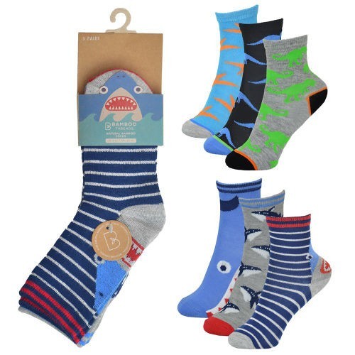 Boys Bamboo Socks 3 Pack - Ten Tiny Toes Socks
