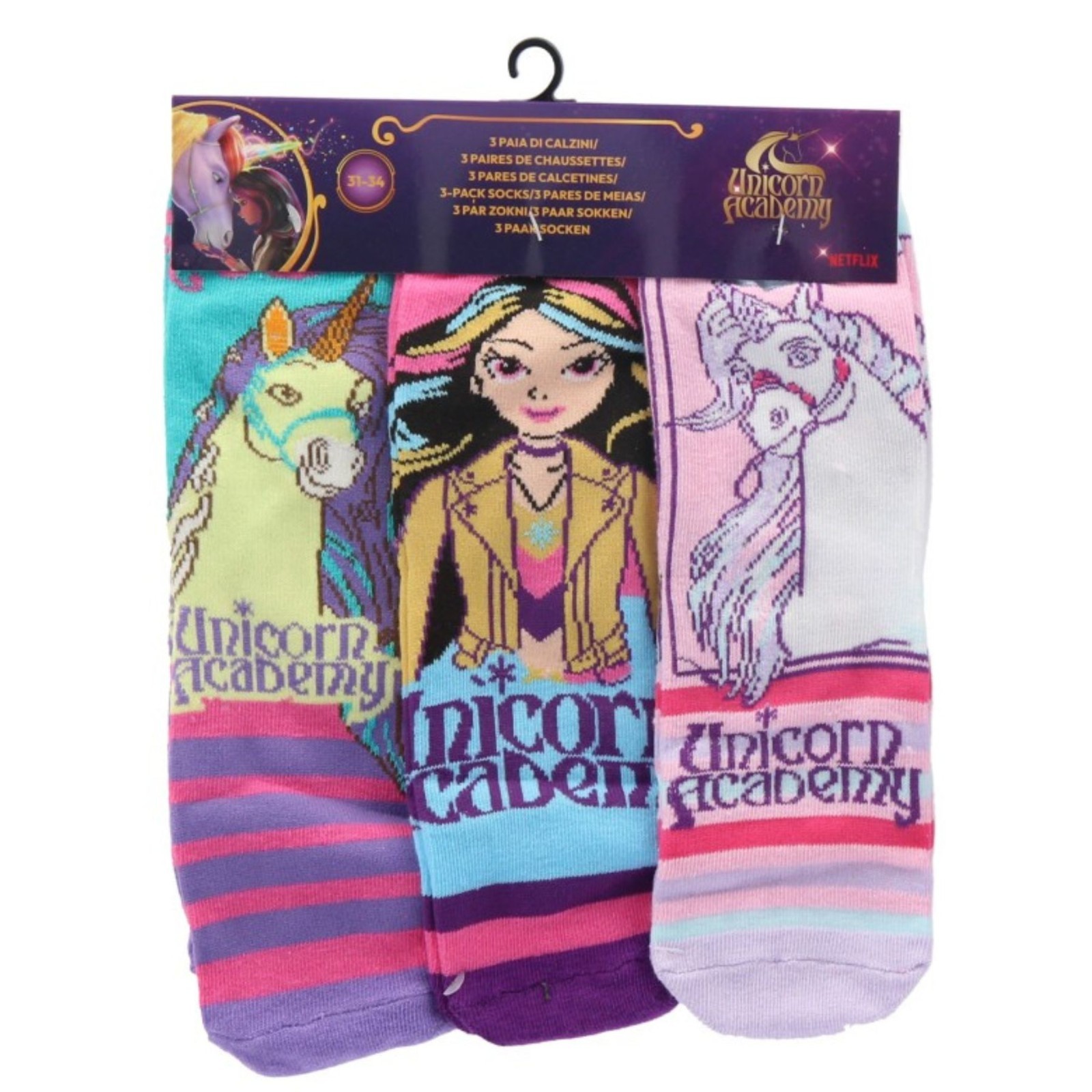 Unicorn Academy Socks - Ten Tiny Toes Socks