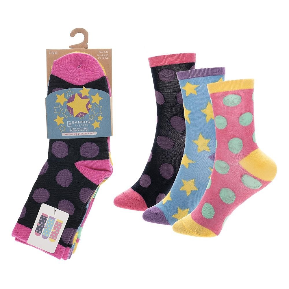 Girls Stars Butterflies Socks - Ten Tiny Toes Socks