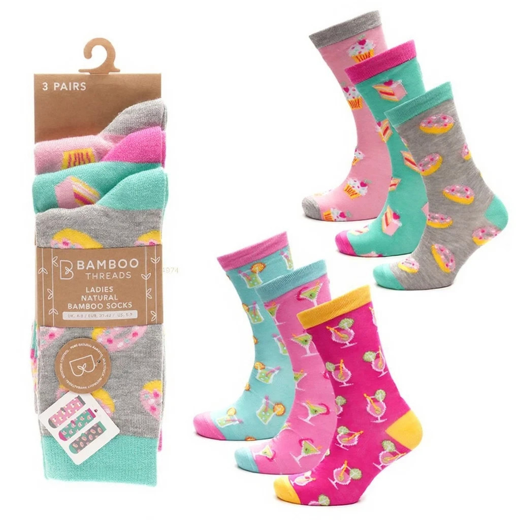 Ladies Cake Cocktails Socks - Ten Tiny Toes Socks