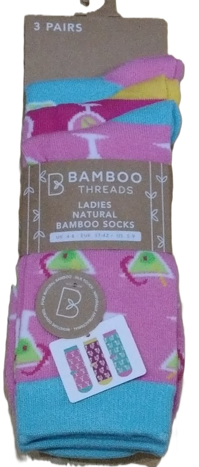 Ladies Cake Cocktails Socks - Ten Tiny Toes Socks