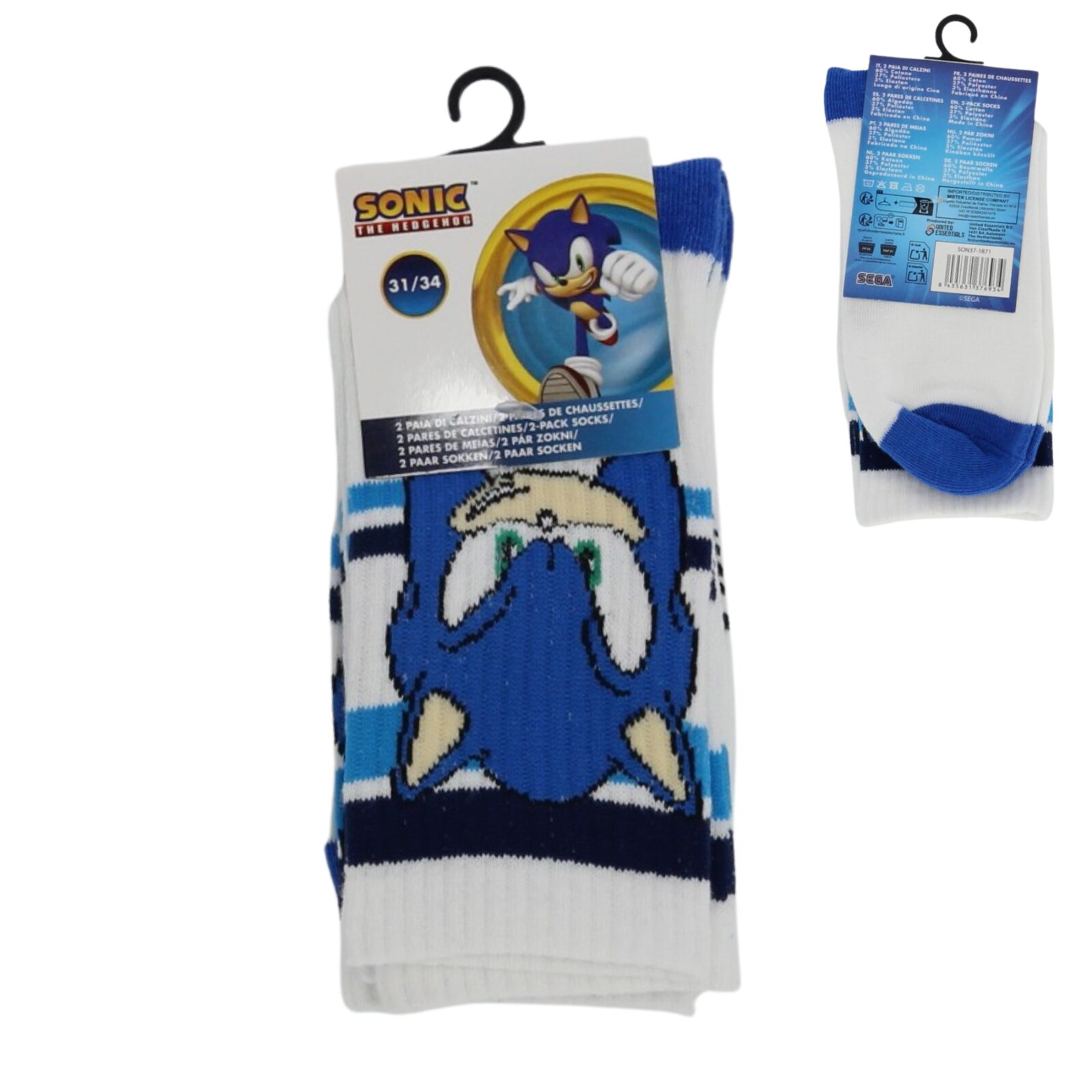Sonic Sports Socks - Ten Tiny Toes Socks