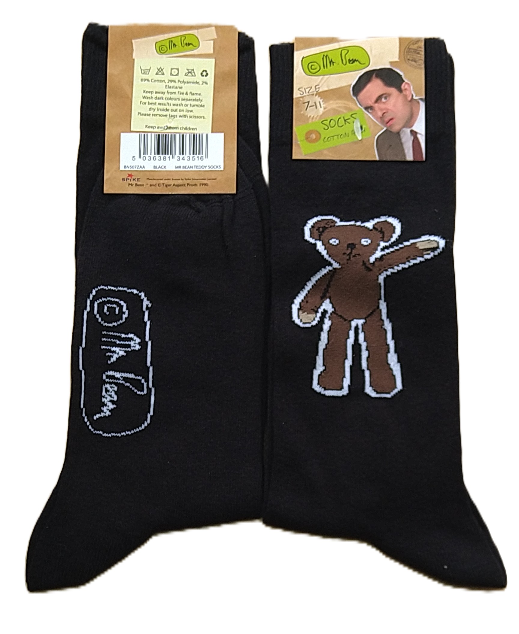 Mr Bean Teddy Socks - Ten Tiny Toes Socks
