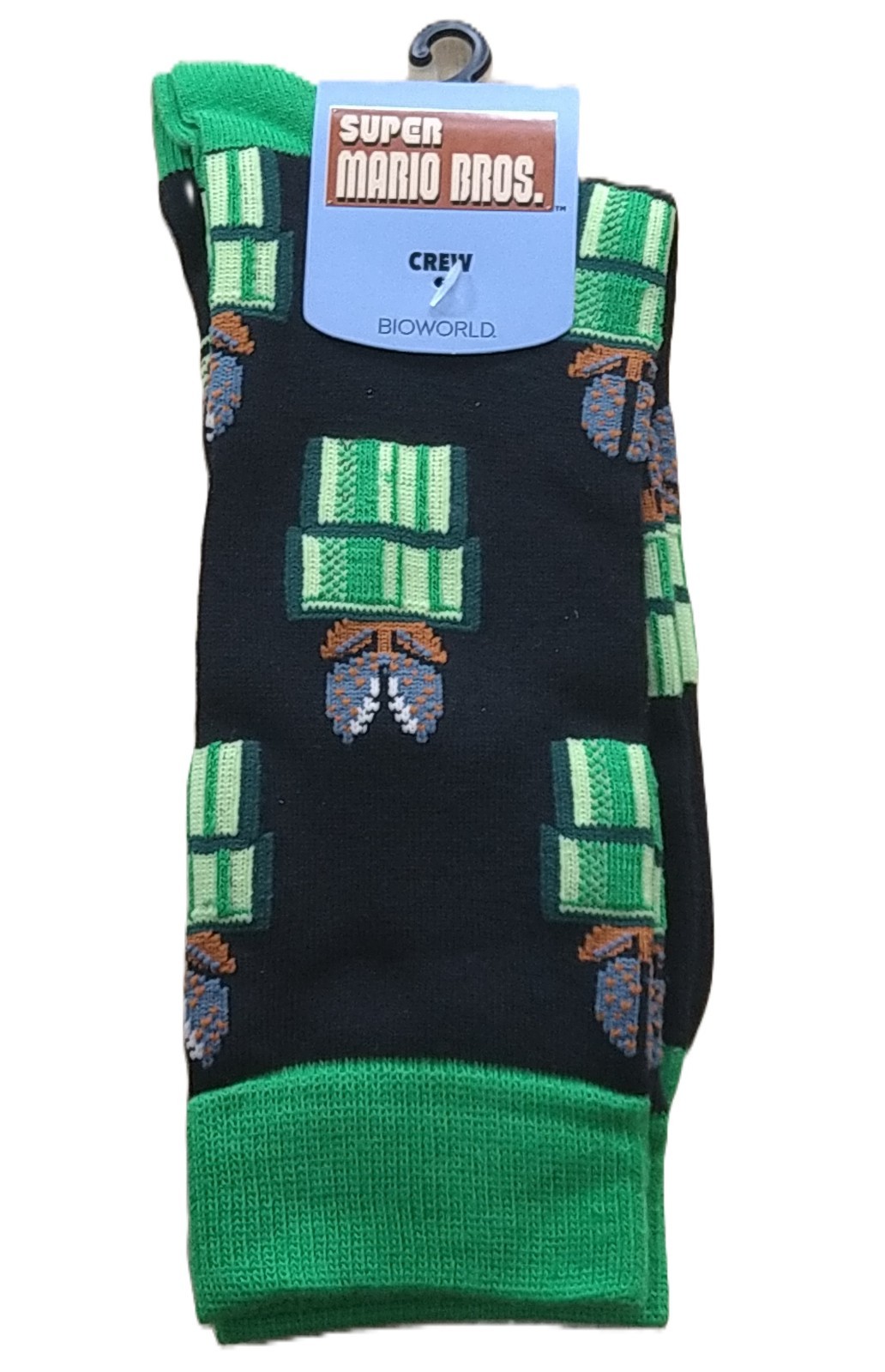 Mario Bros Mens Socks - Ten Tiny Toes Socks