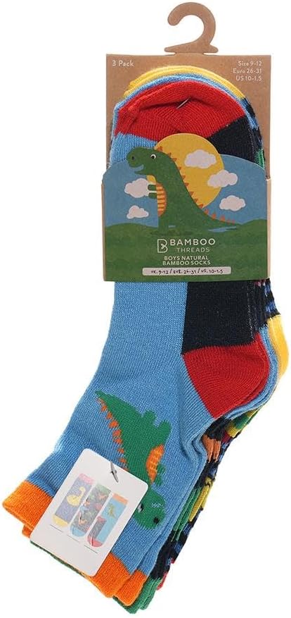 Dinosaurs Gamer Socks 3pk - Ten Tiny Toes Socks